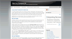 Desktop Screenshot of hairlosstreatment101.com